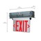 Nuvo Red Clear Edge Lit LED Exit Sign, 3.14 Watts, Single Face, 120V/277 Volts, Clear Finish 67/114 - alternate 4